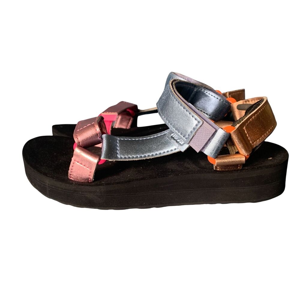 Teva Midform Universal Shimmer pink blue Water Sandals Shoes sz 8